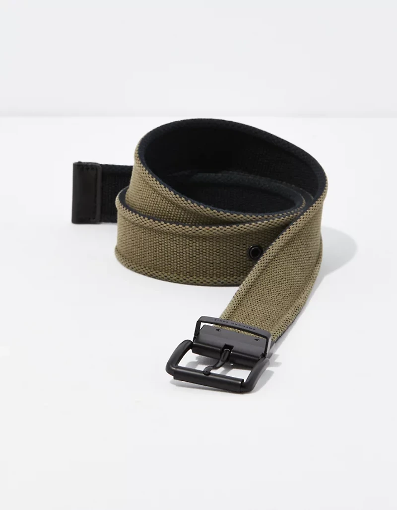 Ceinture en toile réversible AE
