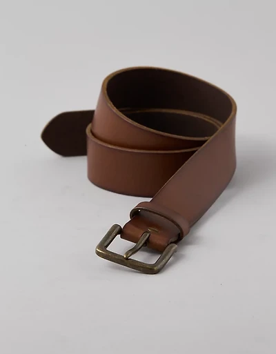 Ceinture en cuir à un ardillon AE