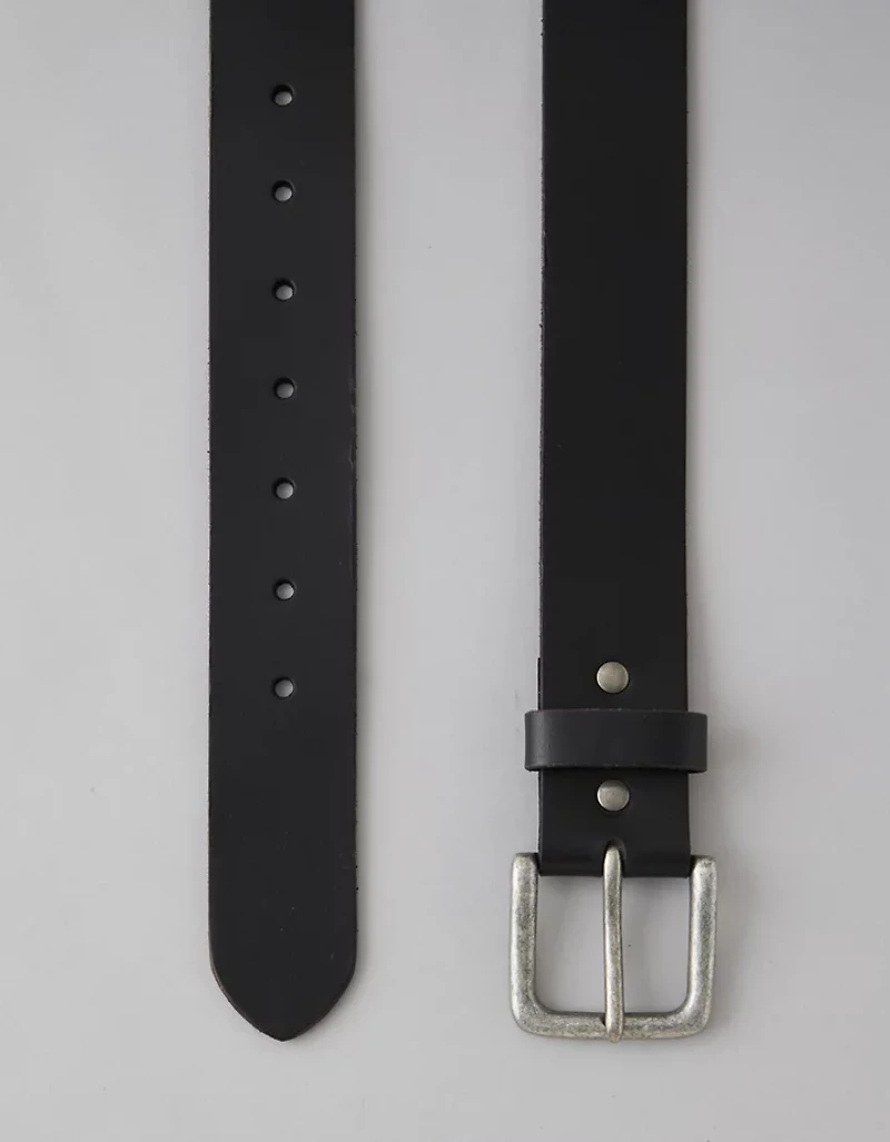 AE Square Buckle Leather Belt