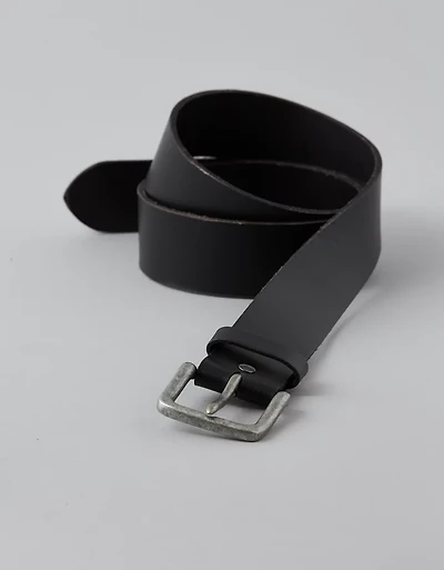 AE Square Buckle Leather Belt