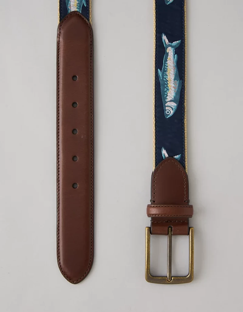 AE Fish Print Surcingle Belt