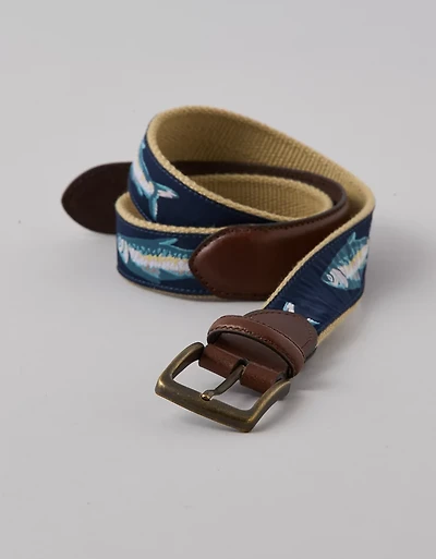 AE Fish Print Surcingle Belt