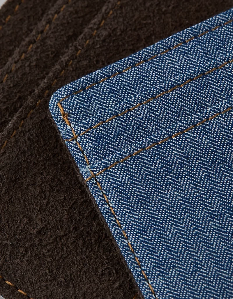 AE Leather & Denim Cardholder