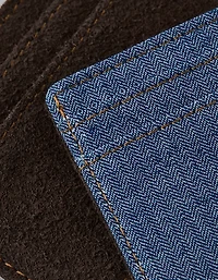 AE Leather & Denim Cardholder