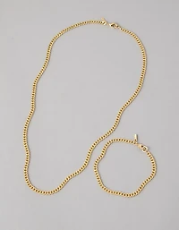 Ensemble avec duo bracelet et collier AEO