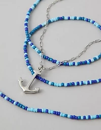 AE Anchor Pendant Necklace 2-Pack