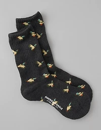 AE Graphic Terry Crew Socks