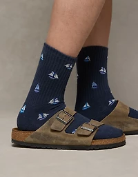 AE Graphic Terry Crew Socks