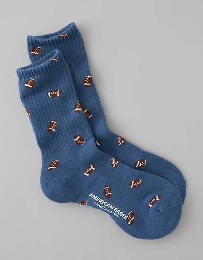 Mi-chaussettes en tissu éponge à image AE