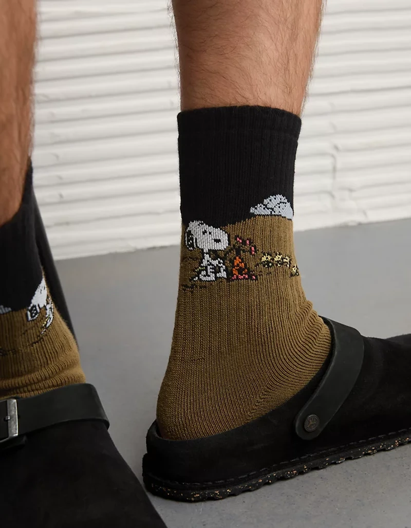 AE Peanuts Crew Socks