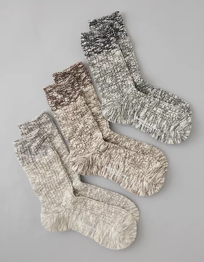 Lot de trois paires de chaussettes pour bottes AE