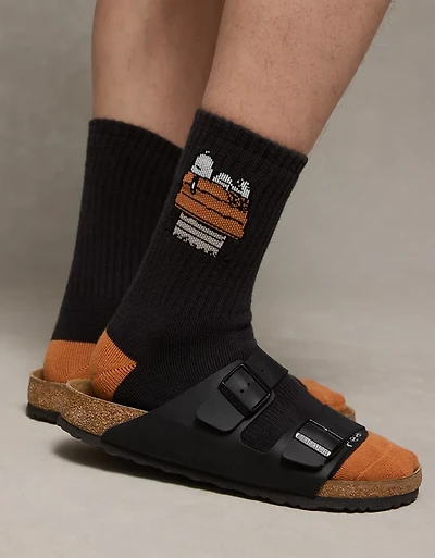 Lot de trois paires de mi-chaussettes Snoopy d’Halloween en tissu éponge AE