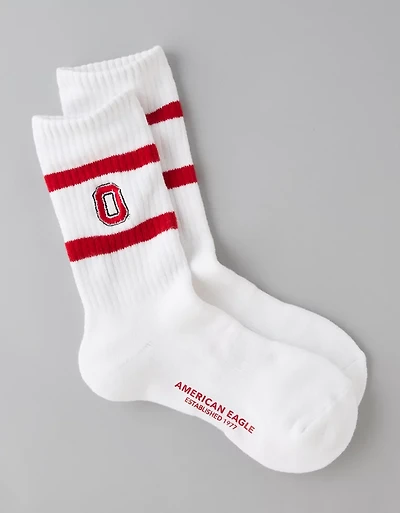 AE Ohio State Buckeyes Crew Socks