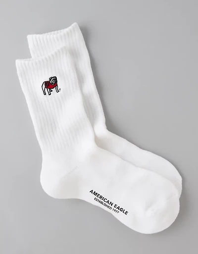 AE Georgia Bulldogs Crew Socks