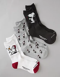 AE Snoopy Crew Socks 3-Pack