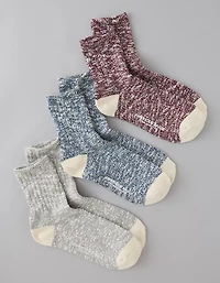 Lot de trois paires de chaussettes de marne AE