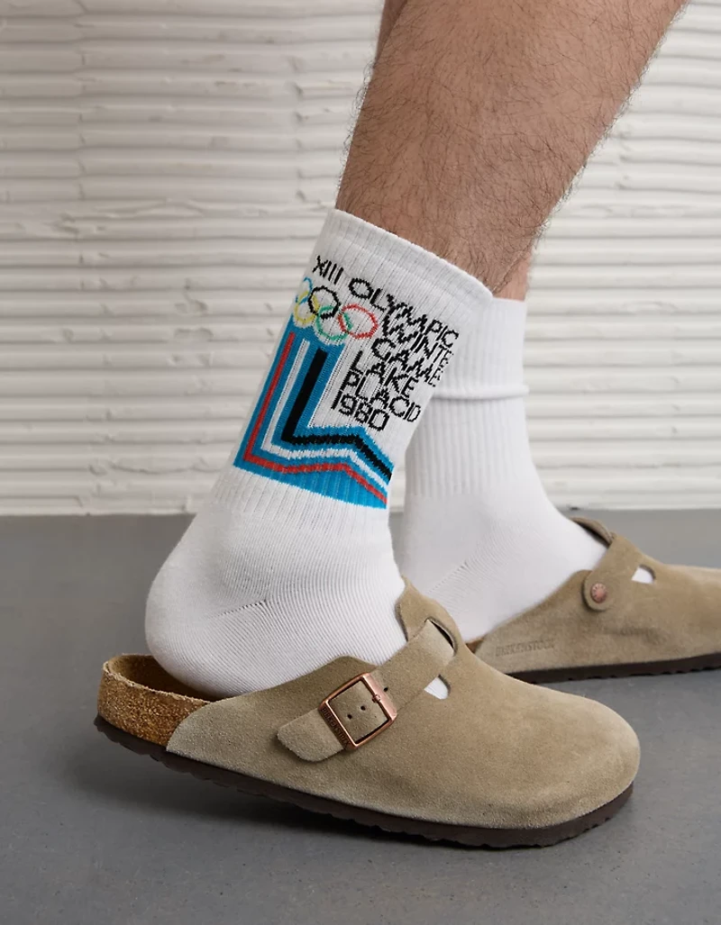 AE Lake Placid Winter Olympics Crew Socks