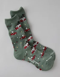 AE Peanuts Crew Socks