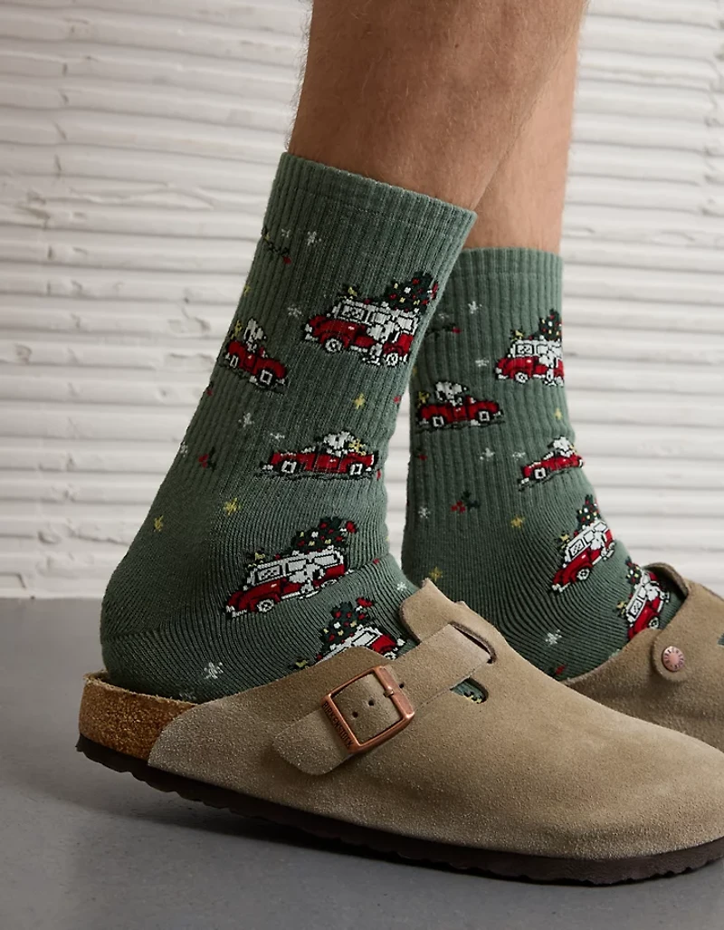 AE Peanuts Crew Socks