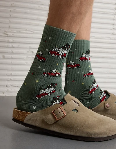 AE Peanuts Crew Socks