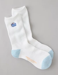 AE White Castle Crew Socks