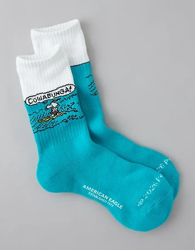 AE Snoopy Crew Socks