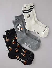 AE Snoopy Halloween Crew Socks 3-Pack