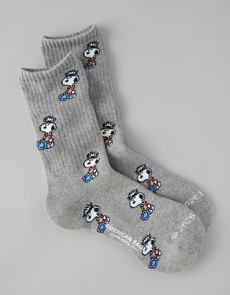 AE Snoopy Graphic Crew Socks