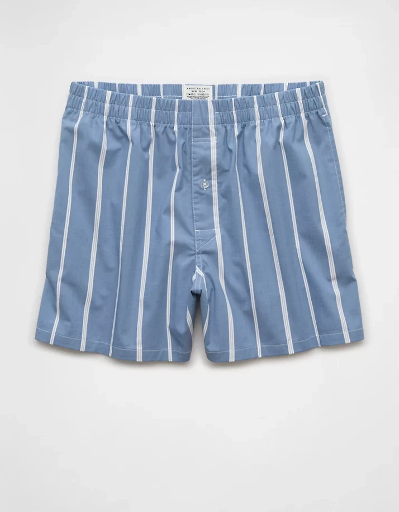 AEO Men's Striped Poplin Pocket Boxer Short