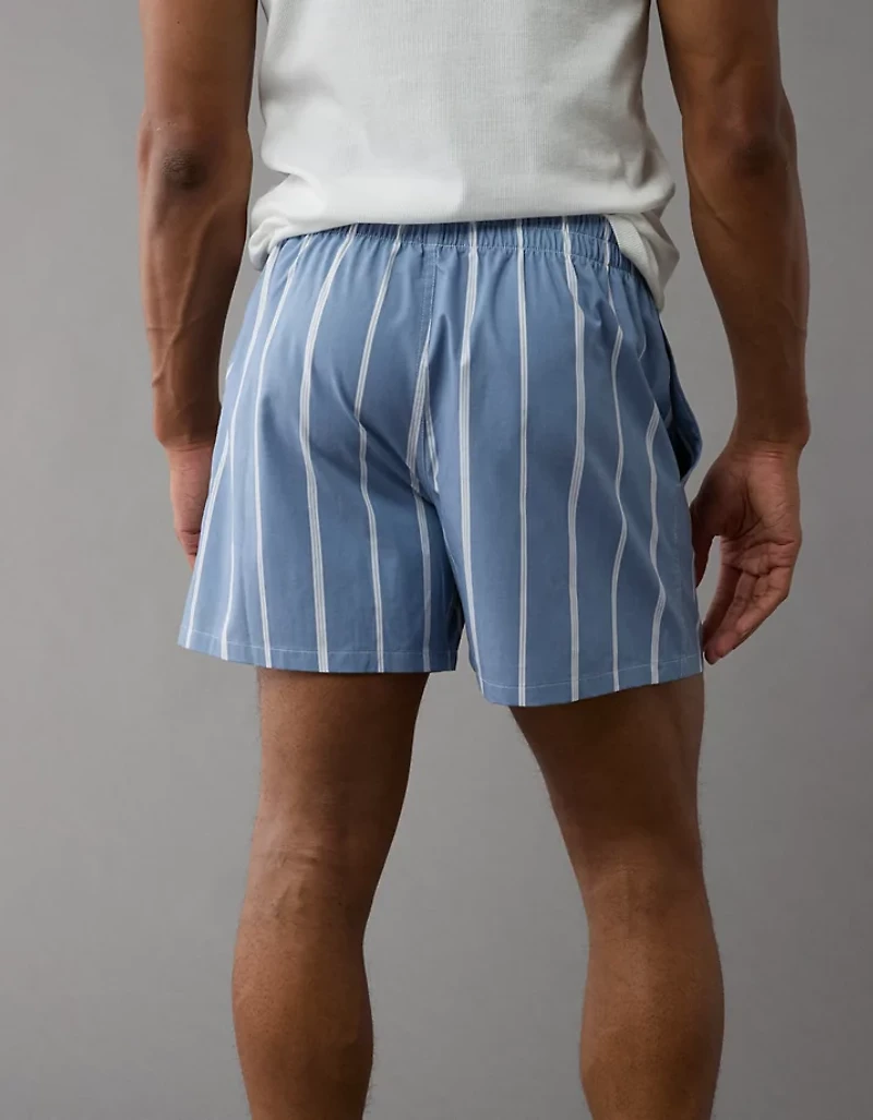AEO Men's Striped Poplin Pocket Boxer Short