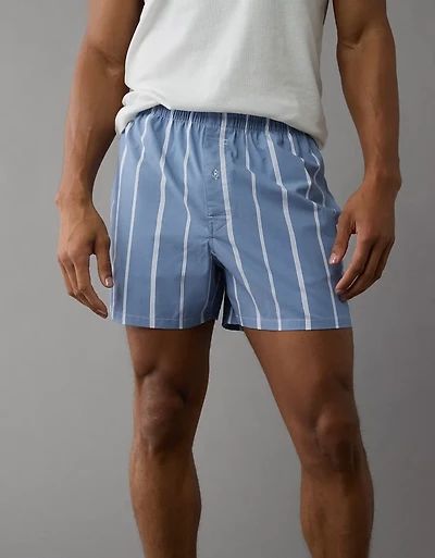 AEO Men's Striped Poplin Pocket Boxer Short