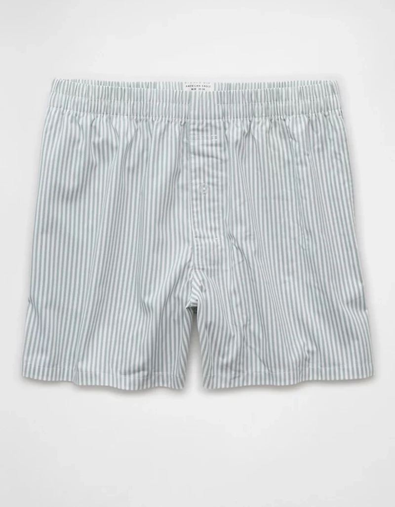 AEO Men's Striped Poplin Pocket Boxer Short