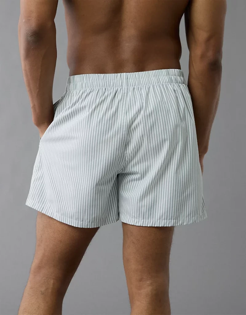 AEO Men's Striped Poplin Pocket Boxer Short