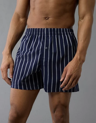 Caleçon boxeur à poche en popeline pour hommes AEO