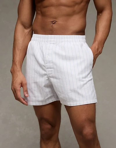 Caleçon boxeur classique à poche en popeline pour hommes AEO