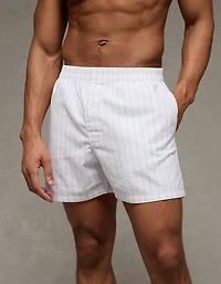 Caleçon boxeur classique à poche en popeline pour hommes AEO