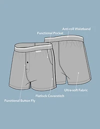 AEO Men's Poplin Plaid Classic Pocket Boxer Short