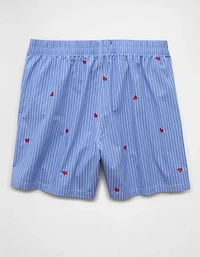 AEO Men's Striped Hearts Poplin Pocket Boxer Short