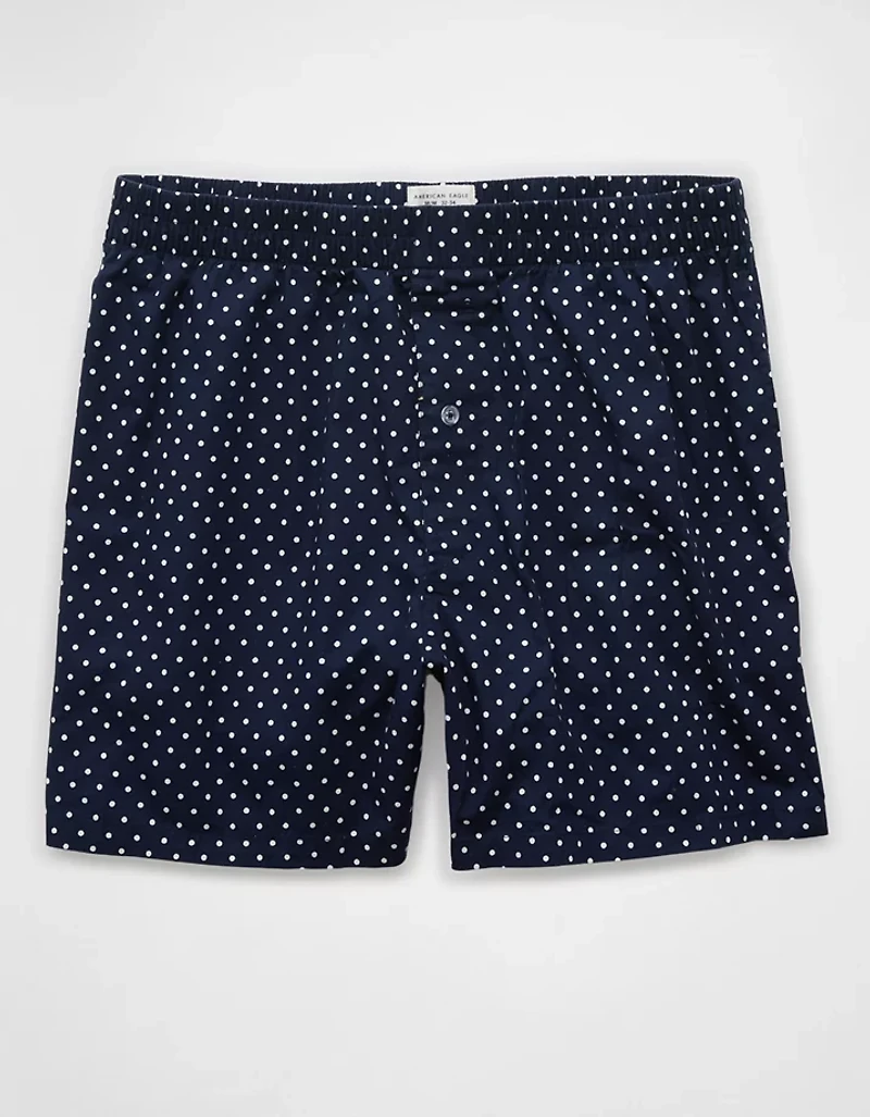 AEO Men's Polka Dots Poplin Pocket Boxer Short