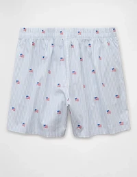 AEO Men's USA Flag Poplin Pocket Boxer Short