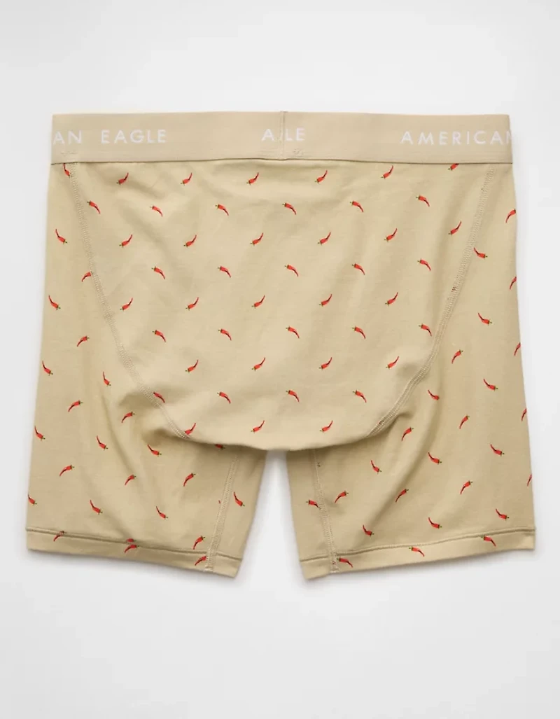 AEO Men's Hot Peppers 6" Classic Boxer Brief