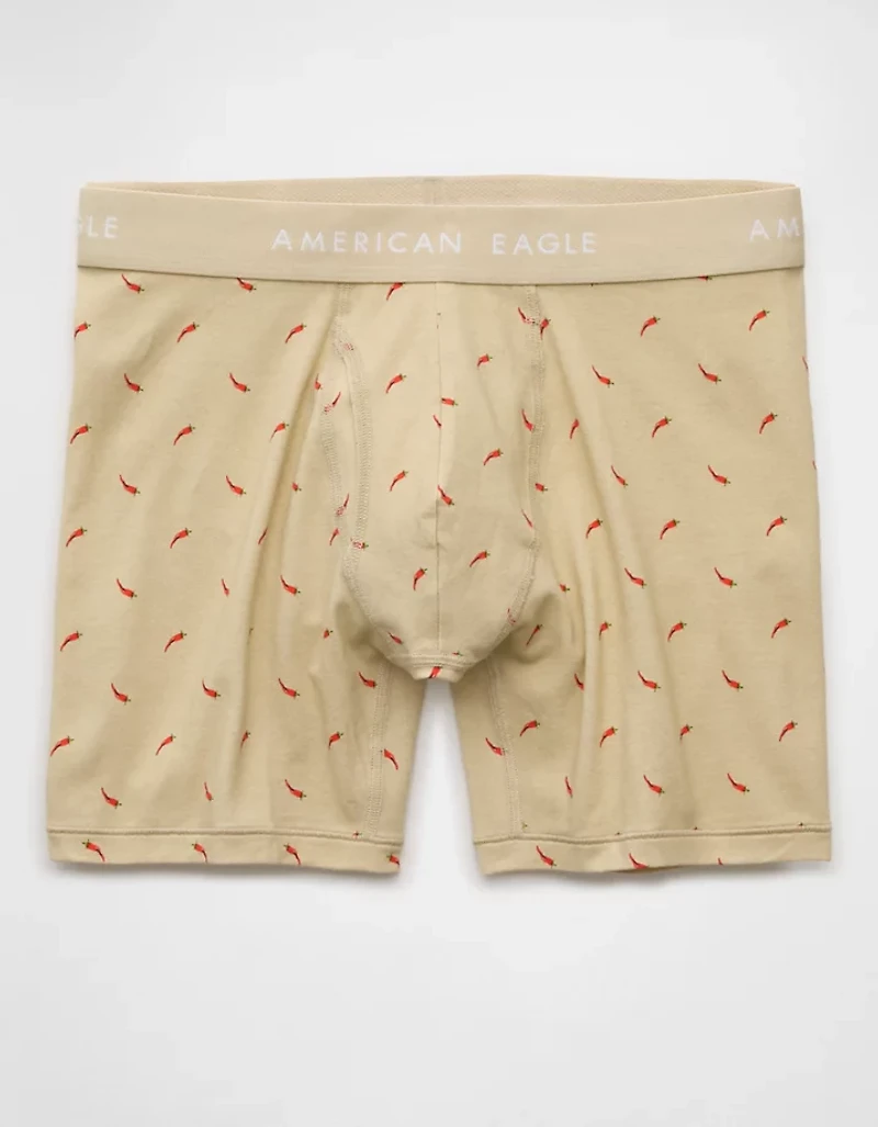 AEO Men's Hot Peppers 6" Classic Boxer Brief