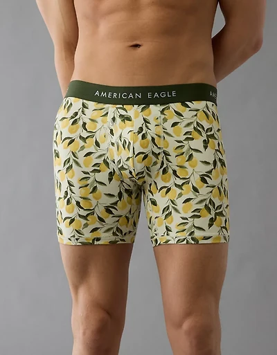 Caleçon boxeur ajusté classique de 6 po citrons pour hommes AEO