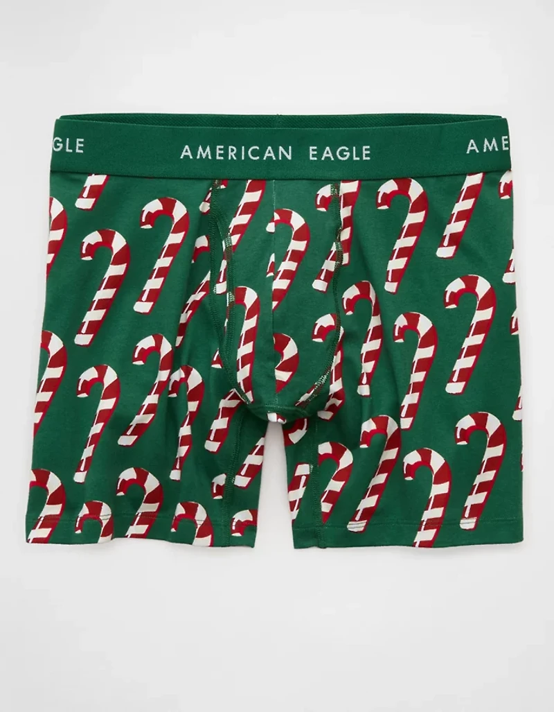 AEO Men's Candy Cane 6" Classic Boxer Brief