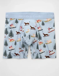 Caleçon boxeur ajusté classique de 6 po chien sur skis pour hommes AEO