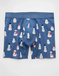 Caleçon boxeur ajusté classique de 6 po vilain bonhomme neige pour hommes AEO