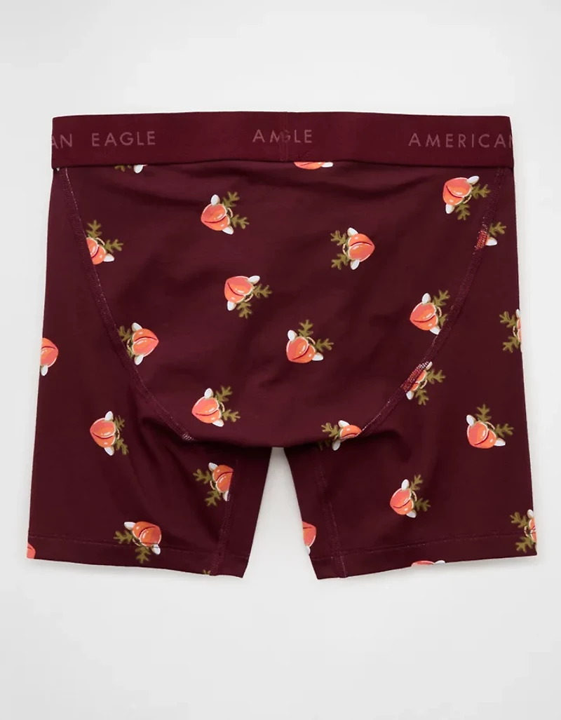 AEO Men's Peach Reindeer 6" Classic Boxer Brief