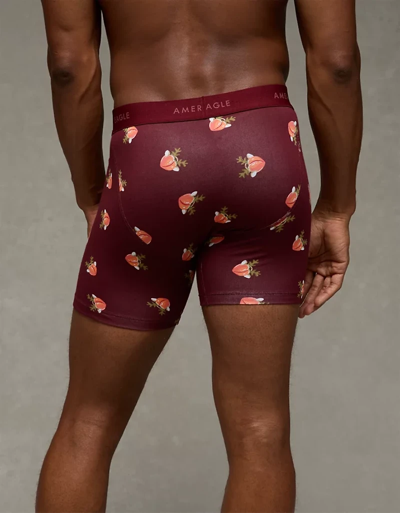 AEO Men's Peach Reindeer 6" Classic Boxer Brief