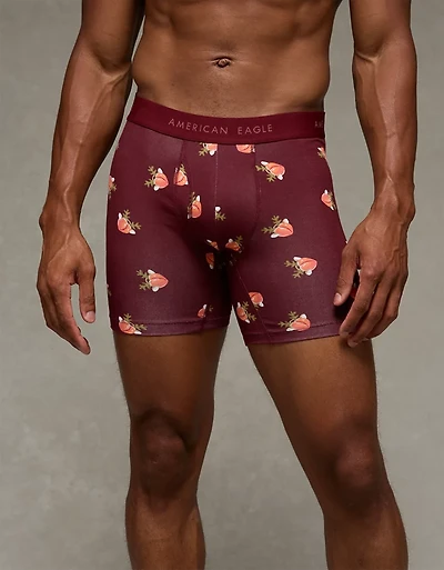 AEO Men's Peach Reindeer 6" Classic Boxer Brief