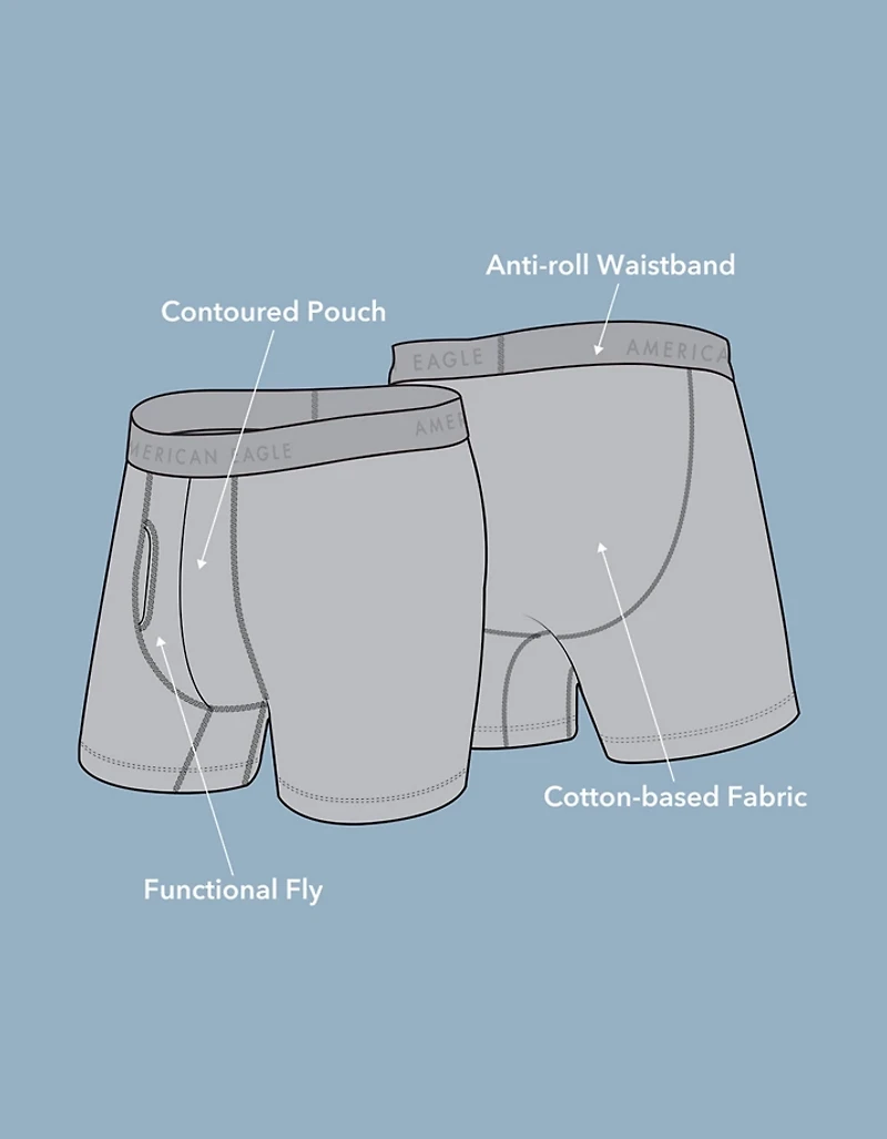 AEO Men's Coca-Cola 6" Classic Cotton Boxer Brief